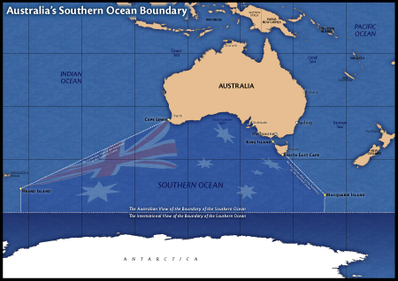 Australia's Southern Ocean Boundary Map