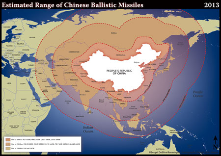 Chinese Missile Ranges