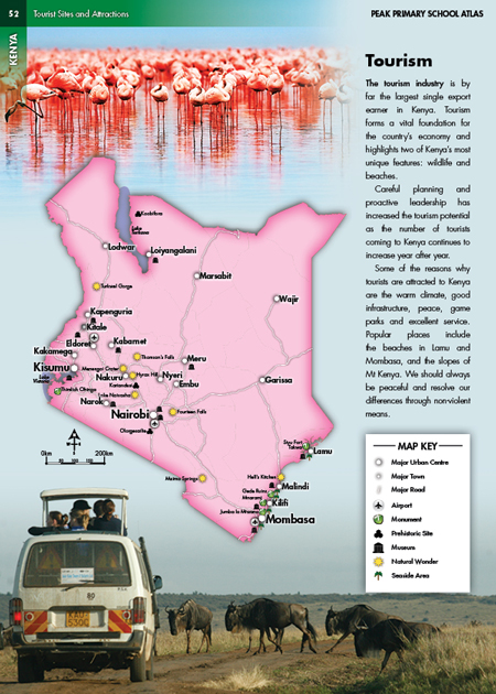 Kenya Tourism Map
