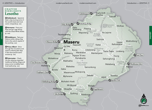 Lesotho, Southern Africa, Modern Overland, Eric Olason, Mapmaker
