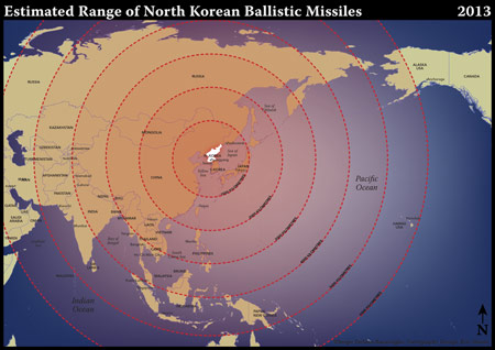 North Korean Ballistic Missile Ranges